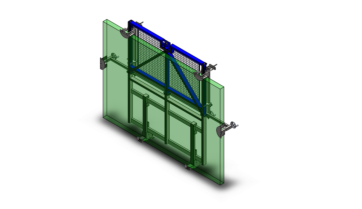 Grid for transporting glass necklace 3000 Kg